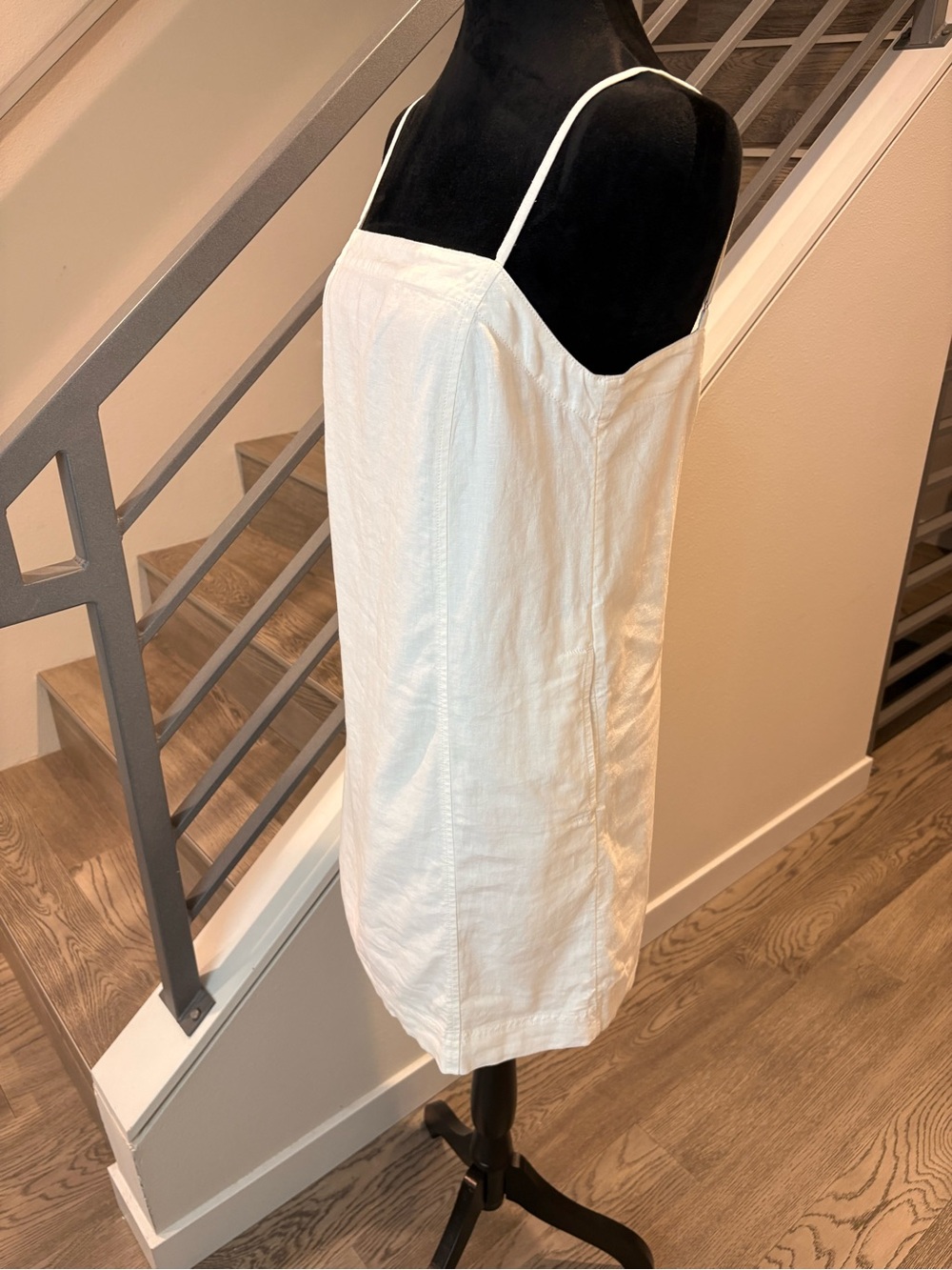 Madewell White Linen Slip Dress - Picture 4 of 10